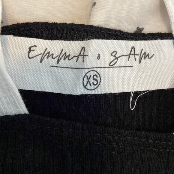 LF STORE BLACK AND WHITE COLOR BLOCK CUT OUT HALTER - Picture 3 of 4